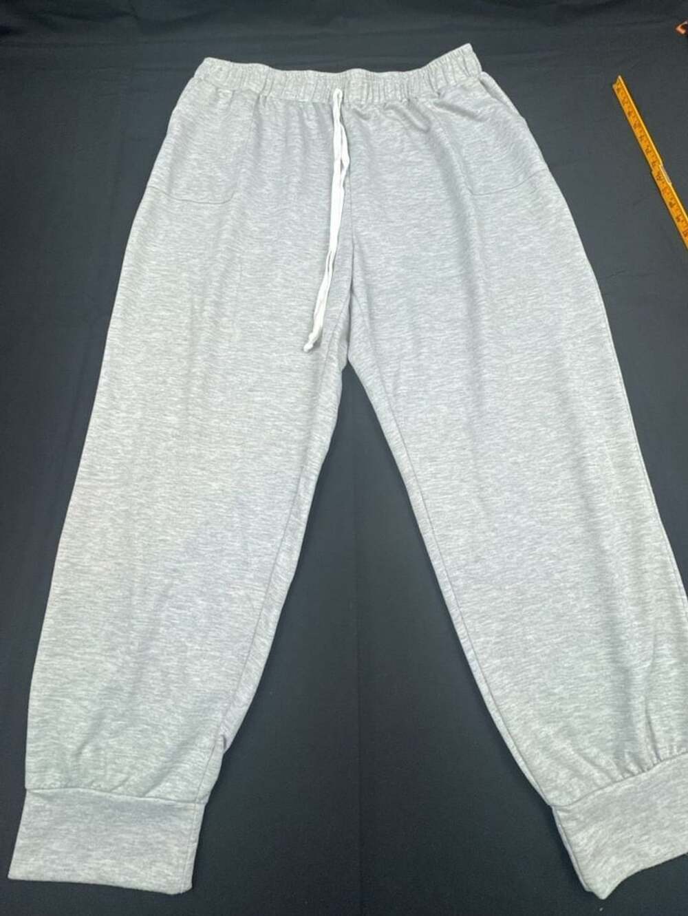 Shein Curve Sweatpants Size 4XL Gray Drawstring Cuffed